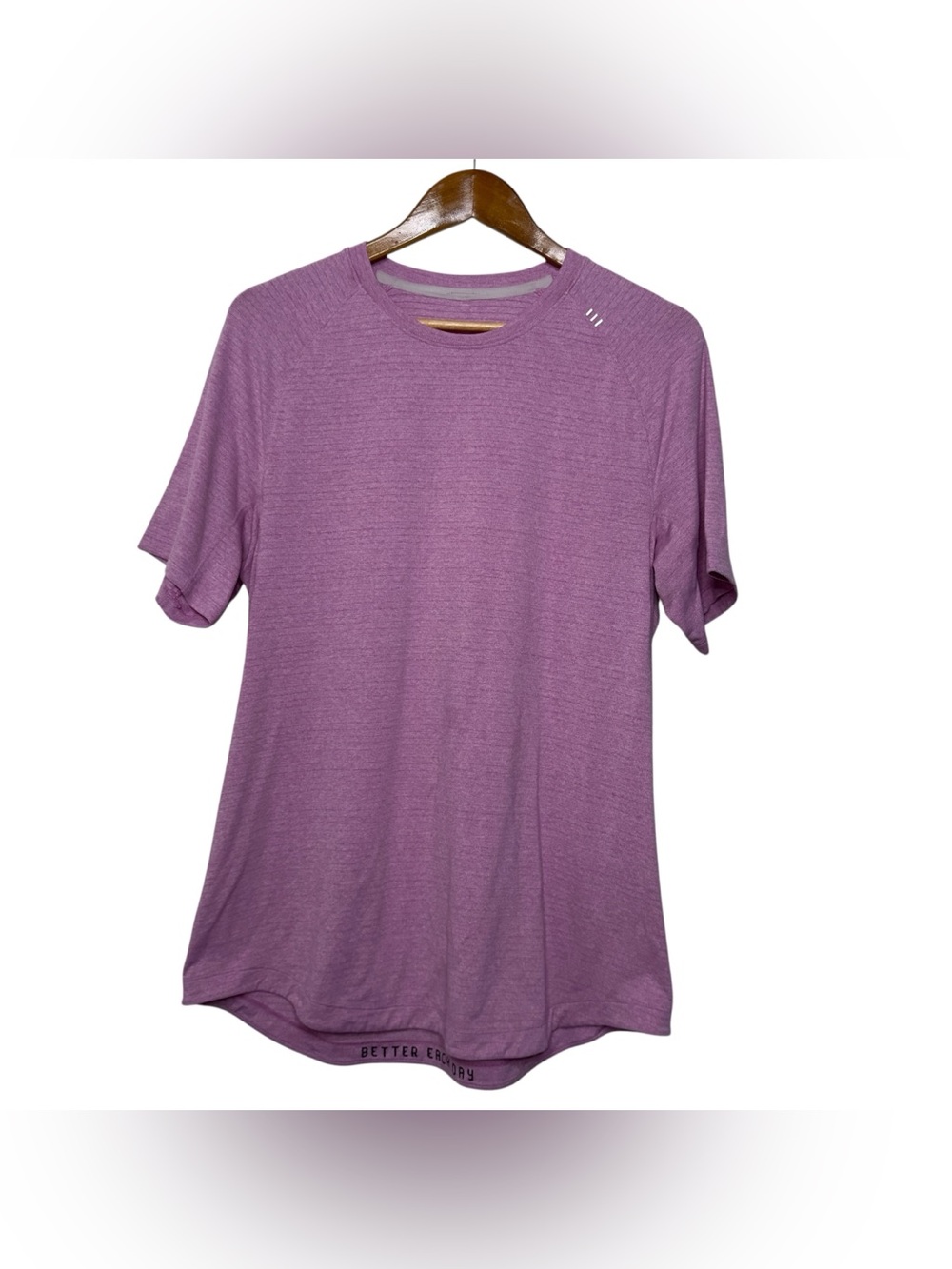 lululemon athletica Men's Heathered Purple Short Sleeve Crew